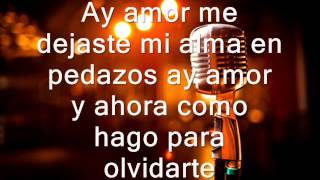 Ay Amor  Karaoke estilo El Trono de Mexico [upl. by Milinda]