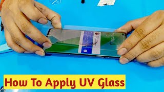 OnePlus 9 Pro 5G  How to Apply UV Glass Perfectly  Best Tempered Glass [upl. by Farrah]