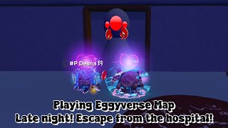 Playing Eggyverse Map Late night Escape from the hospital  Eggy Party [upl. by Refanej]