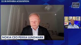 Nokia CEO Pekka Lundmark on the 23 billion Infinera Acquisition [upl. by Ynot133]