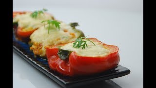 Stuffed Capsicum  Cooksmart  Sanjeev Kapoor Khazana [upl. by Leizo329]