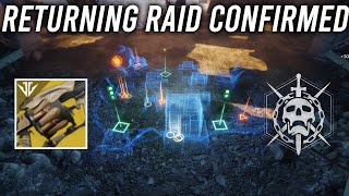 Destiny 2 Lightfall Returning Raid LEAKED Scourge Of The Past [upl. by Nomelc]