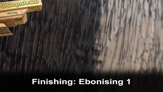 Ebonising Wood with steel wool and vinegar [upl. by Odraleba]