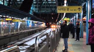 Korail Line 1 trains arriving at Dongincheon [upl. by Htebaile]