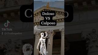 Delito Doloso Vs Culposo ⚖️👨‍⚖️ juridico abogado derecho legal leyes derechos [upl. by Cofsky]