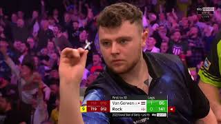 NINEDARTER  Josh Rock strikes perfection against Michael van Gerwen at the Grand Slam of Darts [upl. by China631]