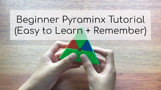 Beginner Pyraminx Tutorial Easy to Learn  Remember [upl. by Tsan]