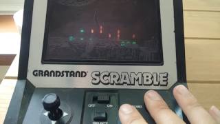 Scramble By Grandstand Tabletop VFD game  1982 [upl. by Nomahs]