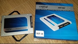 Crucial MX100 512GB SSD  Unboxing [upl. by Ahsikal]