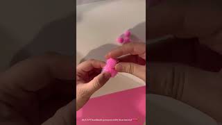 EASY DIY Pom Pom Teddy Bear🩷❤️🐻 shortscraft [upl. by Sherr]