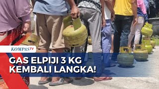 Gas Elpiji 3 Kilogram Kembali Langka di Sejumlah Daerah Warga Rela Antre Panjang dan Lama [upl. by Sheffy665]