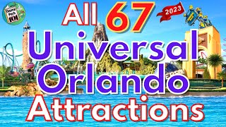 Universal Orlando Resort ATTRACTION GUIDE  Universal Studios Islands of Adventure amp Volcano Bay [upl. by Ignatius]