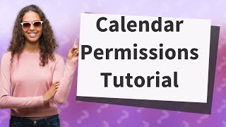 Where is calendar permissions in Outlook [upl. by Sturrock632]