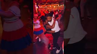 Merengue Tipico dance by African Dominican and Argenis from Dominican Republic 🇩🇴 🔥🌍 [upl. by Enayr282]