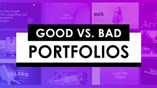 Design Portfolio Ideas with Good vs Bad Examples [upl. by Yrehcaz]