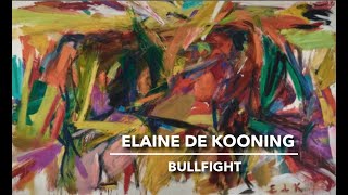 Art History  Elaine De Kooning  Bullfight  Abstract Expressionism [upl. by Beitris]