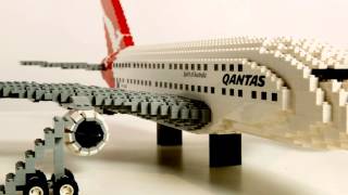 Qantas A380 built with LEGO [upl. by Christin]