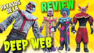 UNBOXING FIGURAS PAYASOS DE LA DEEP WEB MAQUETA REVIEW COMPLETO FEDE VIGEVANI [upl. by Laehcimaj484]