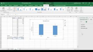 Standardavvik i diagrammer i Excel 2010 [upl. by Bean]