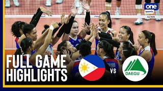 PHI vs POWERFUL DAEGU  FULL GAME HIGHLIGHTS  SERVE SPIKE UNITE EXHIBITION MATCH  JUNE 7 2024 [upl. by Jerrome590]