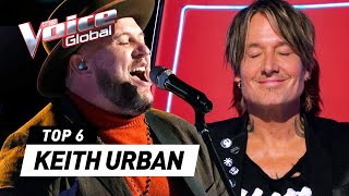 Best KEITH URBAN Blind Auditions on The Voice [upl. by Aurea]