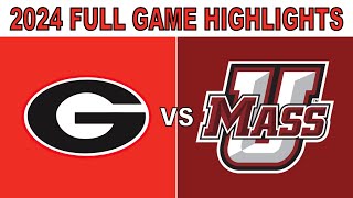 Georgia vs UMass 2024  Full Game Highlights  Every Play  College Football Week 13  1 Hour Dawgs [upl. by Ahsemac]