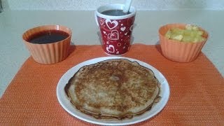 COMO HACER HOT CAKES INTEGRALES FACIL Y RAPIDO by ANGY [upl. by Sixel]