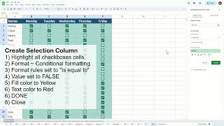 How do I color a cell if a checkbox is checked in Google Sheets  Excel Tips and Tricks [upl. by Aipmylo]