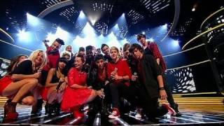 The Final 14 sing Telephone  The X Factor Results Show 2  itvcomxfactor [upl. by Kimber]