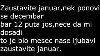 Zeljko SamardjicZaustavite januar TEKST [upl. by Eniotna635]