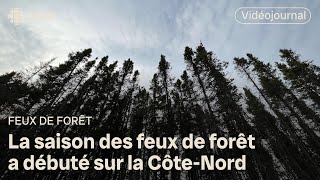 Déjà des feux de forêt sur la CôteNord  Vidéojournal [upl. by Ahselat]