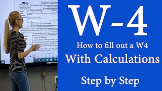 W4  IRS tax Form W4  How to fill out IRS Tax form with calculations 2024 is close to 2022 [upl. by Cobbie]