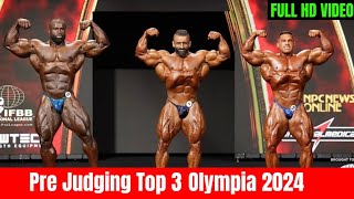 Olympia 2024 Live 1st Call Out Bodybuilding Hadi Choopan VS Samson Dauda VS Derek Lunsford [upl. by Nord979]