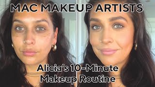 Alicias 10Minute Makeup Routine  MAC Makeup Artists [upl. by Rainie803]