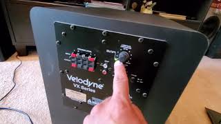 Velodyne vx10b powered subwoofer quick review [upl. by Carl]