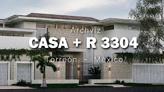 ARQUITECTURA Y VISUALIZACIÓN  CASA  R 3304  Torreón  México  en 4K  ORCA  Artigas Arquitectos [upl. by Elokyn]