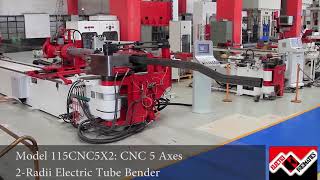 Model 115CNC5X2 CNC 5Axes 2Radii Electric Tube Bender [upl. by Navy448]