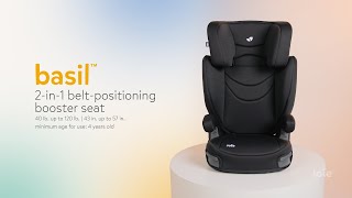 basil™ booster seat installation guide [upl. by Countess]