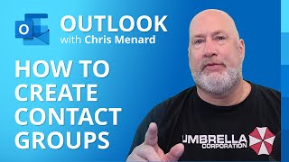 Create a contact group  distribution list in Outlook by Chris Menard [upl. by Thackeray]