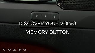 Seat Memory  Volvo Cars [upl. by Thekla]