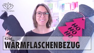 Last Minute Geschenk Wärmflaschenbezug selber nähen  mit kostenlosem Schnittmuster [upl. by Meehaf]