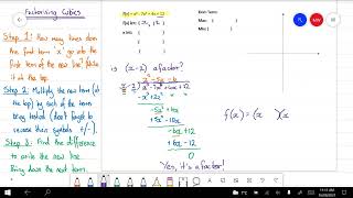 Methods Factorising cubics in expanded form using long division [upl. by Andree729]