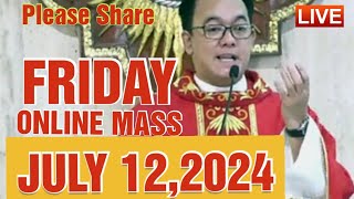 QUIAPO CHURCH LIVE MASS TODAY REV FR DOUGLAS BADONG JULY 122024 [upl. by Ares]