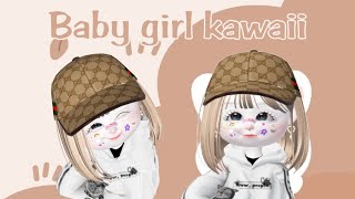 oplas baby girl kawaii  tutorial oplas baby cute  cara oplas baby gemoy  ZEPETO [upl. by Hamfurd]