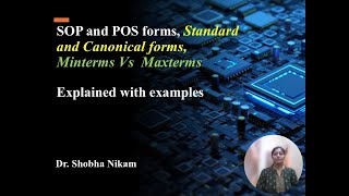 Sum of Product SOP and Product of Sum POS forms with examples [upl. by Alraep702]