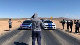 MODIFIED AWD STINGER GT VS 707 HP HELLCAT DIG RACING [upl. by Asyral]