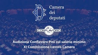 Audizione Conflavoro Pmi sul salario minimo XI Comm Lavoro  Camera Deputati [upl. by Ynafets]