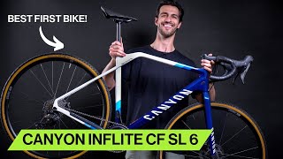 Canyon Inflite CF SL 6 Review  5 Reasons Why It Is The BEST First Bike [upl. by Jenei]