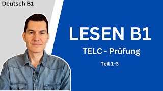 TELC B1 Lesen  Tipps  Beispiele  Deutsch [upl. by Tilagram765]