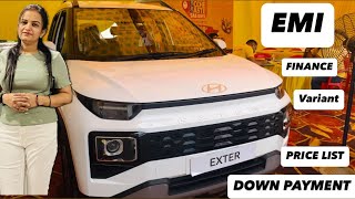 2024 Hyundai EXTER  EMI  DOWN PAYMENT  FINANCE  DETAILED REVIEW [upl. by Rossing557]